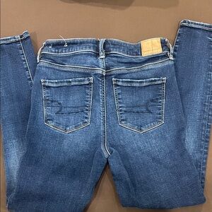 American Eagle Outfitters Women's Dark Blue Skinny Jeans